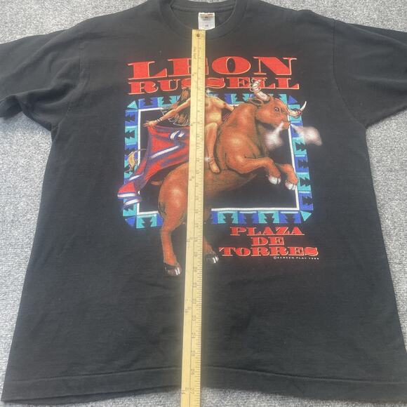 Vintage Leon Russell Tour Shirt 1994 Plaza de Toros XL Single Stitch VGC 90s - Picture 9 of 16